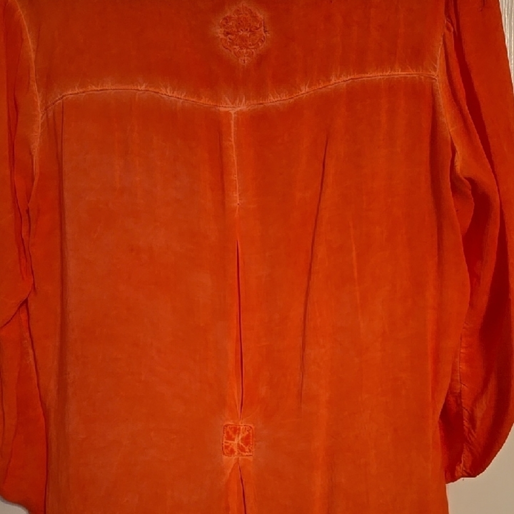 Democracy Vibrant Orange Tunic Top - Picture 4 of 9